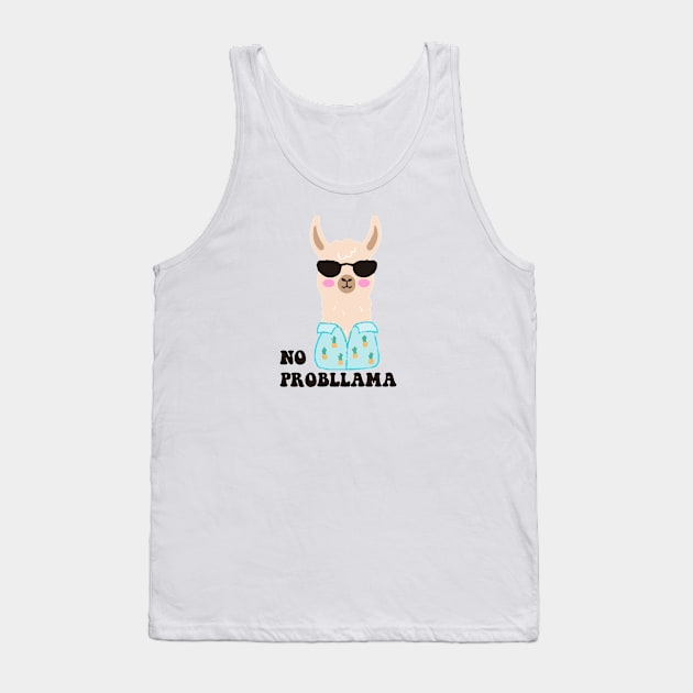 llama - no probllama - funny Tank Top by zaiynabhw